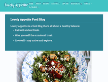 Tablet Screenshot of lovelyappetite.com